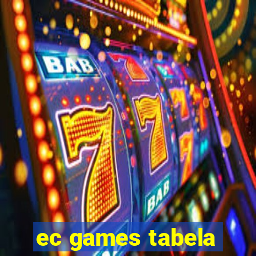 ec games tabela